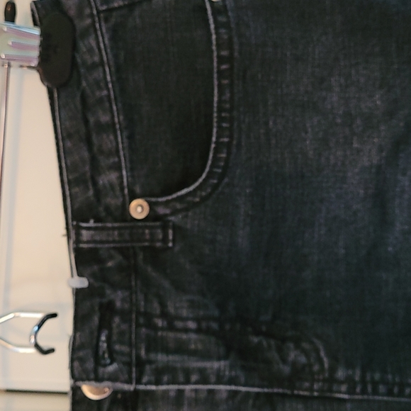 Tattoo Dark Blue Stretch Denim Mini Skirt 5 - Picture 2 of 6